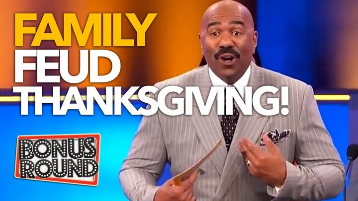 THANKSGIVING On FAMILY FEUD Funny Answers With Steve Harvey