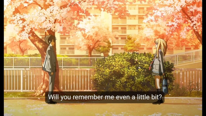 Kousei and kaori sad moment