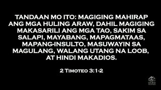 TANDAAN MO ITO! MAGING MAHIRAP ANG DARATING NA MGA ARAW!