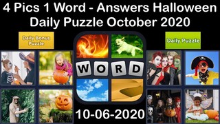 4 Pics 1 Word - Halloween - 06 October 2020 - Daily Puzzle + Daily Bonus Puzzle - Answer-Walkthrough