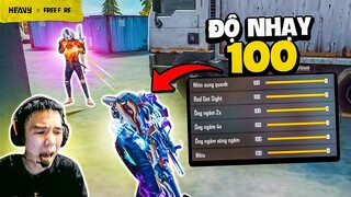 Team Free Fire chơi rank 4 sinh tồn lấy Booyah với setting tối đa độ nhạy | HEAVY Free Fire