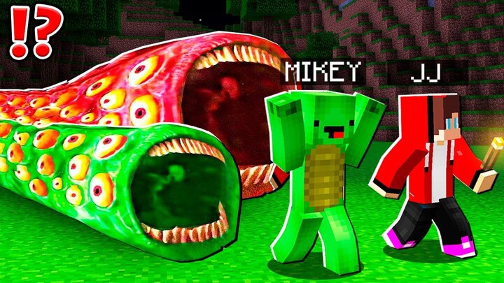 Mikey and JJ TRAIN EATER Brothers ATTACK MIKEY and JJ at 3:00am ! - in Minecraft Maizen