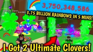 😱 I Got 2 *SECRET* Ultimate Clover!🍀 (w/ SCHIZELpops) in Bubblegum Simulator! (Roblox)