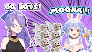 【HoloLive】Moona Dogs Attack Pekora(Pekora + Moona POV) ; Moona Give's Pekora a Present 【English Sub】