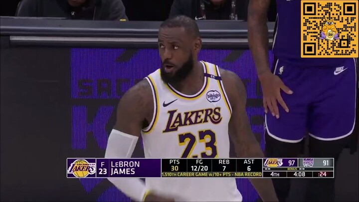 Lakers VS SAC King quarter 4 part 4