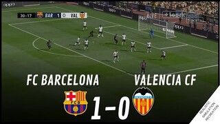 FC BARCELONA vs. VALENCIA CF [1-0] • HIGHLIGHTS | VideoGame Simulation & Recreation