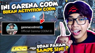 GARENA CODM !! BUKAN ACTIVITION CODM ! PAHAM DEK ?