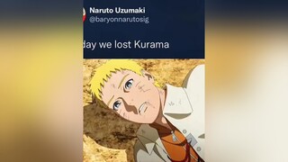 Kurama 😭💔 naruto boruto sasuke isshiki kawaki uchiha uzumaki sharingan baryonmode sarada mitsuki ma