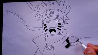 cara menggambar naruto sangat mudah dan cepat