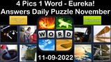 4 Pics 1 Word - Eureka! - 09 November 2022 - Answer Daily Puzzle + Bonus Puzzle