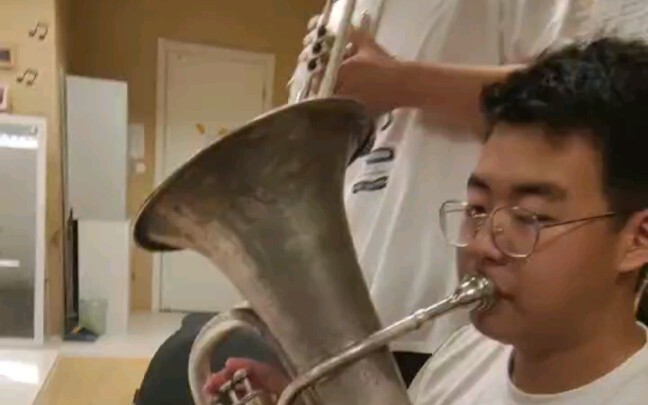 Our group leader didn’t want this video to be called “Eupphonium and Trumpet Falling in Love”