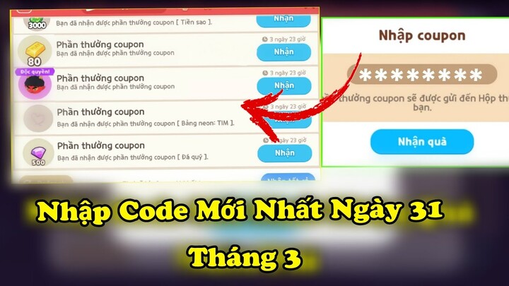 Play Together | Nhập Mã Code Coupon Mới Nhất Ngày 31 Tháng 3 Sau Update Nhận Quà Đá Quý Và Tiền Sao