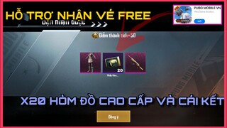 NHẬN VÉ FREE, QUAY X20 HÒM ĐỒ CAO CẤP BẢN VNG VỚI MẸO QUAY ĐỒ 4H SÁNG VÀ CÁI KẾT || PUBG MOBILE