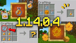 อัพเดท Minecraft 1.14.0.4 (Beta) - GamePlay | การคราฟแบบใหม่ของขวดน้ำผึ้ง!?