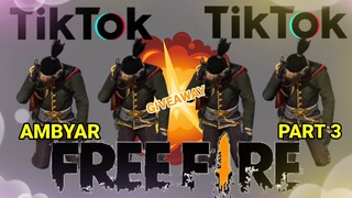 Tik Tok Free Fire spesial ambyar, kreatif ada judul Lagunya, SULTAN KEREN ABIS PART 3