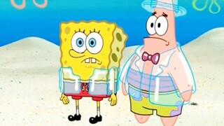 SpongeBob ใส่ครีมกันแดดเป็นเสื้อผ้าเพื่อป้องกันตัวเองจากแสงแดด แต่แมวน้ำดุ!