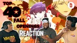 Top Fall 2021 Anime Opening Reaction