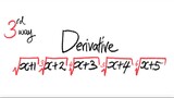 3rd/3ways: derivative (x+1)^(1/2) (x+2)^(1/3) (x+3)^(1/4) (x+4)^(1/5) (x+5)^(1/6)