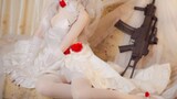 [Cos Collection] Miss Sister cosplay GIRLS' FRONTLINE white dress G36C, Miss Sister Hua married hit 