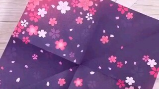 cara membuat payung dari origami