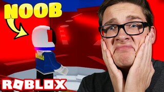 A NOOB tries beating a PRO TOWER!! - Roblox Tower of Hell