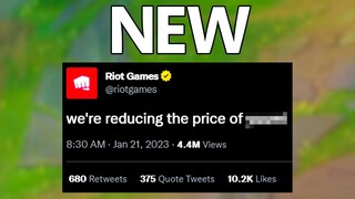 Riot is making champions cheaper