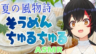 夏の風物詩 そうめんちゅるちゅる ASMR