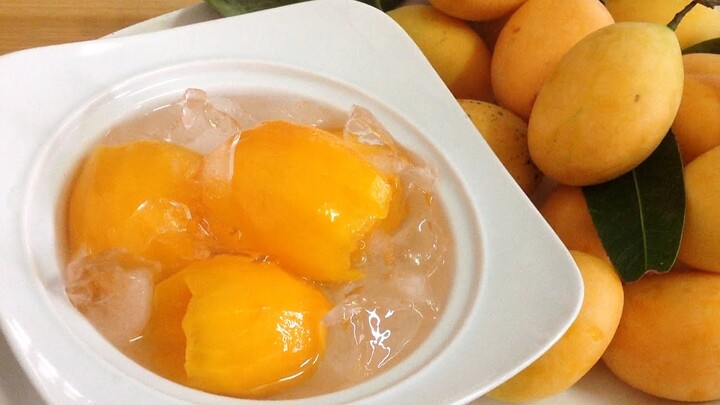 มะยงชิดลอยแก้ว Marian plum in syrup