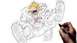 How To Draw Luffy Gear 5 | Step By Step | One Piece