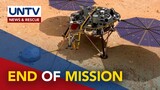 NASA’s 4-years groundbreaking mission on Mars comes to an end