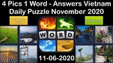 4 Pics 1 Word - Vietnam - 06 November 2020 - Daily Puzzle + Daily Bonus Puzzle - Answer -Walkthrough