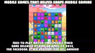 Games that helped shape Mobile gaming