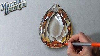 Menggambar batu berlian dengan sangat mudah