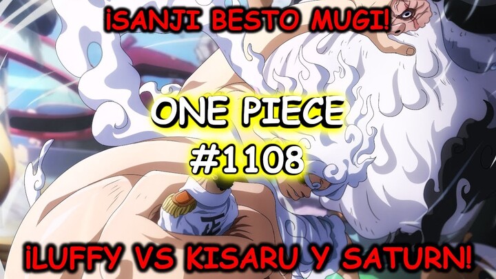 ¡Luffy vs Kizaru y Saturn! ¡Vegapunk Tiene un Mensaje para el Mundo! Sanji Besto Mugi One Piece 1108