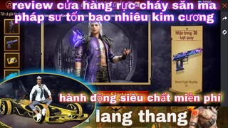 Free fire| cách chơi cửa hàng rực cháy săn gói ma pháp sư- nạp kim cương nhận hành động xin cái tuổi