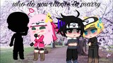 meme who do you choose to marry/gacha club/sakura haruno au
