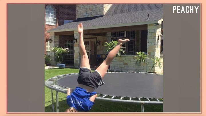 She Bounced Right Off the Trampoline! 😂😂 | Unlucky Fails | The Peachy Show Ep. 20