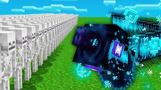 1000 SKELETONS เทียบกับ VOID WORM (Minecraft Mob Battle)