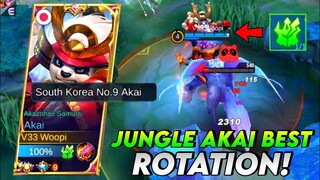 REVAMP AKAI MOST EFFECTIVE JUNGLE ROTATION! (EXPLAINED TUTORIAL) | AKAI TOP 1 GLOBAL | MLBB