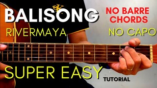 RIVERMAYA - BALISONG CHORDS (EASY GUITAR TUTORIAL) for BEGINNERS