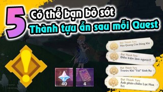 GI | 5 Thành Tựu ẩn sau mỗi Quest có thể bạn bỏ sót | Thành Tựu ẩn Genshin Impact