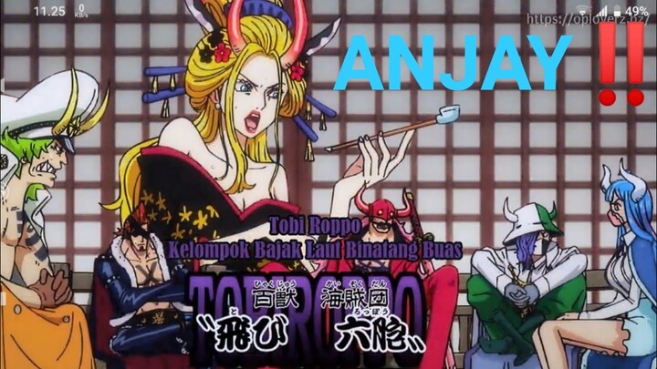 TOBI ROPPO ANJAY‼️ One Piece episode 982 FULL EPISODE | REACTION INDONESIA