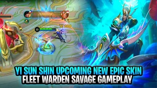 Yi Sun Shin Upcoming New Epic Skin | Fleet Warden Gameplay | Mobile Legends: Bang Bang