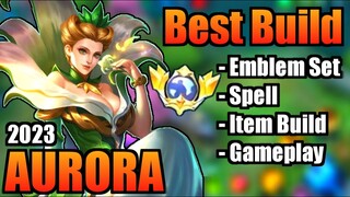 AURORA BEST BUILD 2023 | TOP 1 GLOBAL AURORA BUILD | AURORA - MOBILE LEGENDS | MLBB