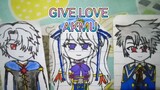 Give love akmu animasi kertas lucu anime