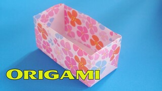 Cách làm hộp quà bằng giấy cực dễ - Cách Gấp Hộp Quà đơn giản Gấp giấy Origami -hộp bằng giấy a4