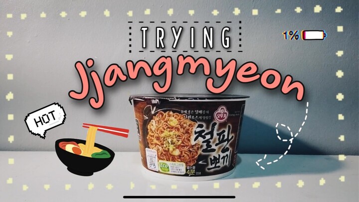 Trying JAJANGMYEON | Korean Instant Noodles 🍜