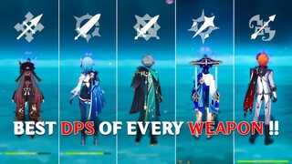 Best C0 DPS of Every Weapon Type !! Best C0 DPS Showcase [ Genshin Impact ]