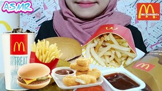 ASMR McD Cheese Burger, Double Choco Pie & Chicken Nuggets | ASMR Indonesia