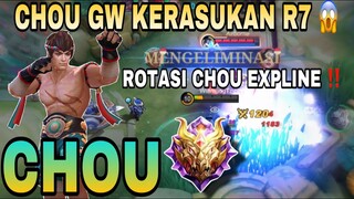 CHOU GW KERASUKAN R7 , rotasi chou yang baik dan benar 👌 #chou #chougameplay #choumontage